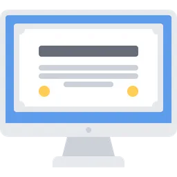 Free Online Certificate  Icon