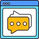 Free Online Chat Online Communication Conversation Icon