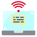 Free Email Laptop Wifi Icon