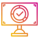 Free Monitor Success Research Icon