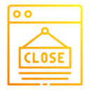 Free Online Close Store  Icon