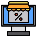 Free Online Store Discount Shop Icon