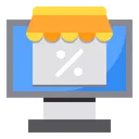 Free Online Store Discount Shop Icon