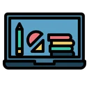 Free Online Education Laptop Computer Icon