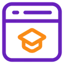 Free Online Education Education Online Learning Icon