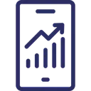 Free Online Graph Infographic Mobile Graph Icon