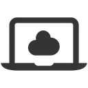 Free Cloud Laptop Share Icon