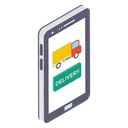 Free Online Order Order Booking Mobile Cargo Icon