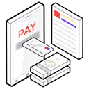 Free Online Business Online Pay Mobile Transection Icon