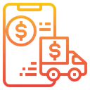 Free Payment Smartphone Truck Icon
