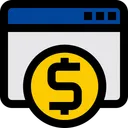 Free Web Browser Coins Bank Icon