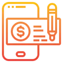Free Payment Cheque Online Icon