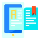 Free Book Smartphone Education Icon