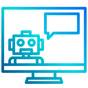 Free Online Robot Chat  Icon