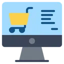 Free Online Shop Digital Marketing Online Shop Icon