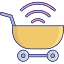 Free Trolley E Commerce Wifi Icon