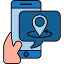 Free Online Shopping Location Ecommerce Icon