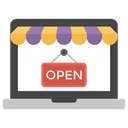 Free Online Shopping Internet Buying E Commerce Icon