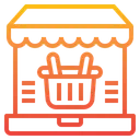 Free Market Shoppping Laptop Icon