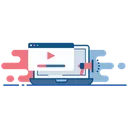 Free Online Video Werbung Symbol