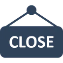 Free Open Tag Open Signboard Hanging Sign Icon