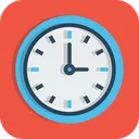 Free Negocios Pared Reloj Icono