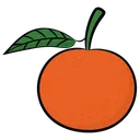 Free Orange Fruit Citrus Icon