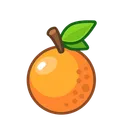 Free Orange Food Background Icon