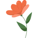 Free Orange flower  Icon