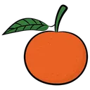 Free Orange Fruit Citrus Icon