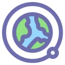 Free Orbit Moon Earth Icon