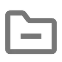 Free Ordner Subtrahieren Symbol