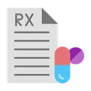 Free Prescription Medical Medicament Icon