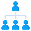 Free Organization Structure Chart Icon