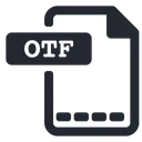 Free Otf File Font Icon