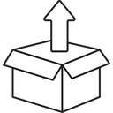 Free Out Arrow With Box Icon