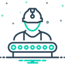 Free Ouvrier De Lindustrie Construction Superviseur Icône