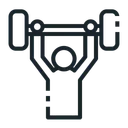 Free Overhead Press Icon