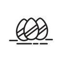 Free Ovo Decorativo Pascoa Ovos Icon