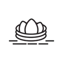 Free Ovo Decorativo Pascoa Ovos Icon