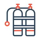 Free Oxygen Tanks Cylinder Icon