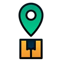 Free Location Package Delivery Icon