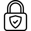 Free Padlock Verified Shield Icon