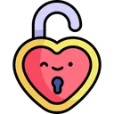 Free Padlock Love Valentine Icon