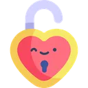 Free Padlock Love Valentine Icon