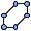 Free Estrela Diagrama Padrao Ícone