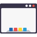 Free Page Web Fenetre Application Icône