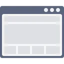 Free Pagina Web Ventana Cuadricula Icono