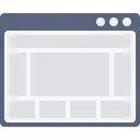 Free Pagina Web Ventana Cuadricula Icono