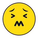 Free Painful Emoji Face Icon